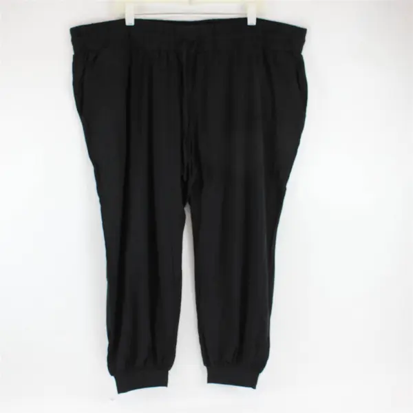 AnyBody Black Women's Jogger Pants 2XP Petite
