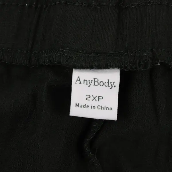 AnyBody Black Women's Jogger Pants 2XP Petite