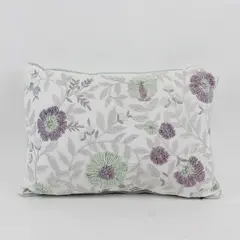 Secret Celebrity Floral Embroidered Muted Decorative Throw Pillow 12" x 17.5"