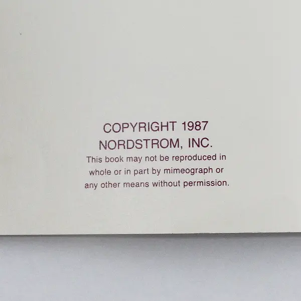 Vintage 1987 40 Ways to Tie A Scarf From Nordstrom Inc Paperback Booklet