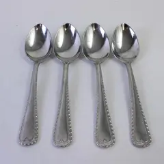 Lot of 4 Reed & Barton Place Spoons Wakefield 18/10 Stainless Steel Flatware Set