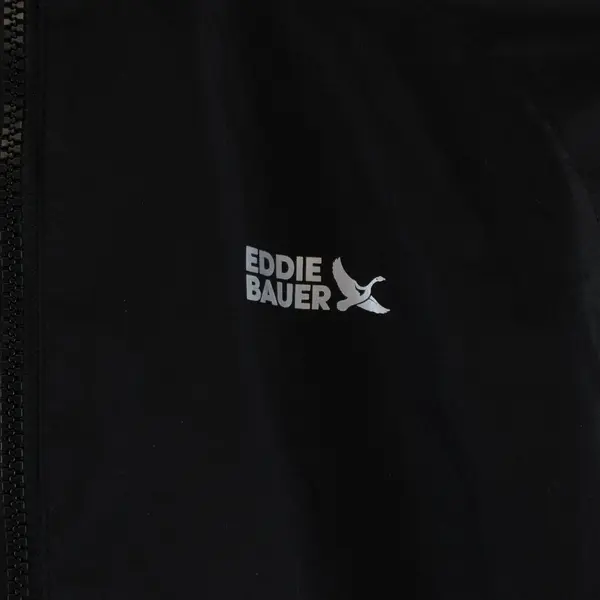 Eddie Bauer Kids Hooded Colorblock Jacket Grey Black Size M 10-12 Windbreaker