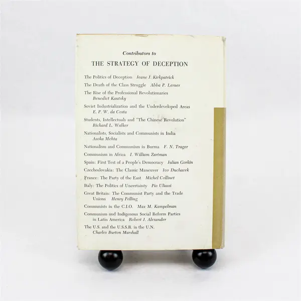 Jeane J. Kirkpatrick Strategy of Deception World-Wide Communist Tactics 1963