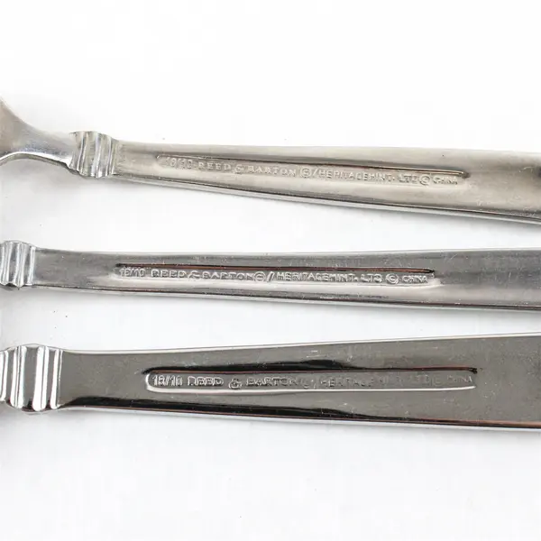 Lot of 6 Reed & Barton Heritagemint Regent Stainless Flatware Pieces Forks Spoon