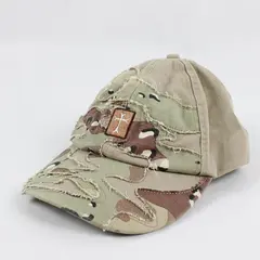 DSGN BY DNA Distressed Camo Hat Embroidered Cross 100% Cotton - Personalized