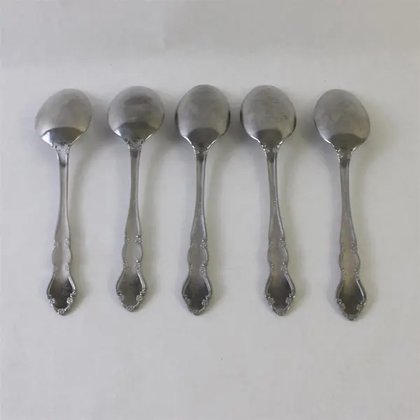 Lot of 5 Retroneu Jenna Place Oval Spoons Flatware