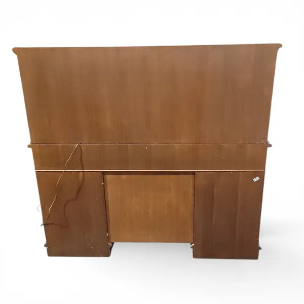 Executive Roll Top Desk Birdseye Maple Double Pedestal - Freight/Local Pickup