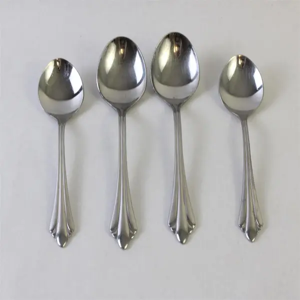 Lot of 4 Reed & Barton Select Spoons Sarajevo Stainless Steel Flatware Set