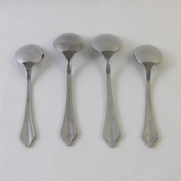 Lot of 4 Reed & Barton Select Spoons Sarajevo Stainless Steel Flatware Set