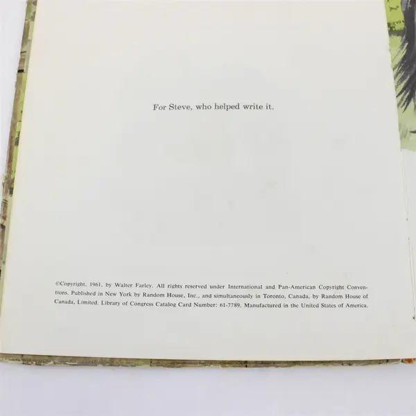 Vintage 1961 Little Black A Pony Walter Farley Hardcover 1st Edition Acceptable