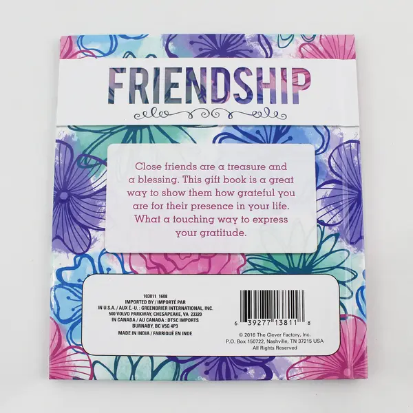 Friendship 2016 Hardcover Book Features Quotes From Famous Persons & the Bible