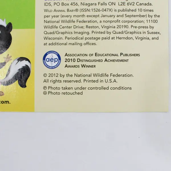Wild Animal Baby Magazine June 2012 Featuring Grady the Grizzly 