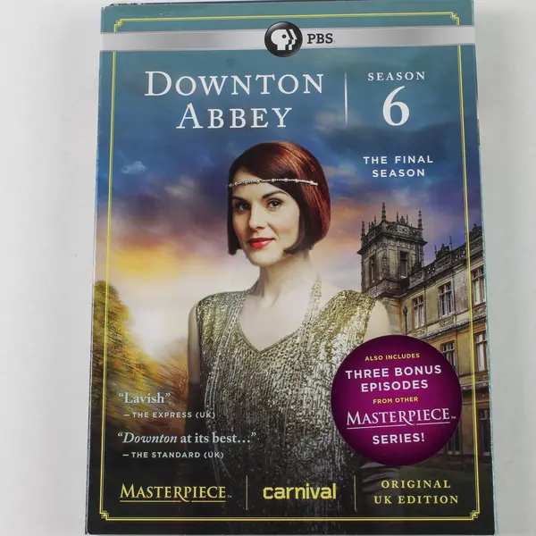 Masterpiece Downton Abbey Season 6 3-Disc DVD Set 2016, New & Sealed
