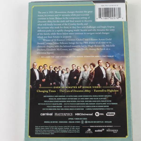 Masterpiece Downton Abbey Season 6 3-Disc DVD Set 2016, New & Sealed