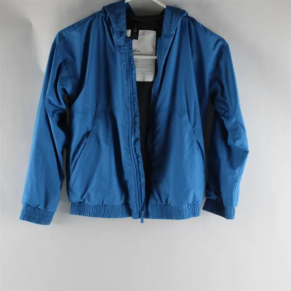 Boys All In Motion Blue Spring Windbreaker Zip Up Jacket With Pockets Size M 8 