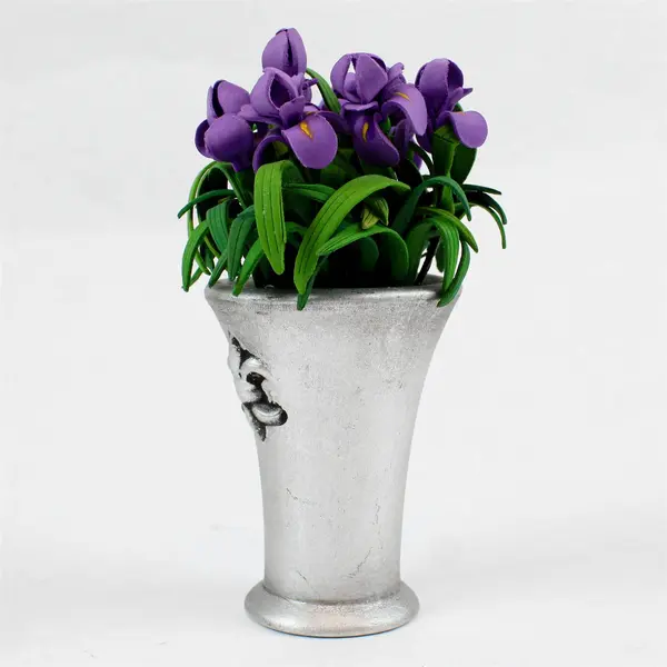Forget Me Nots Enchanting Irises 82008 Floral Figurine