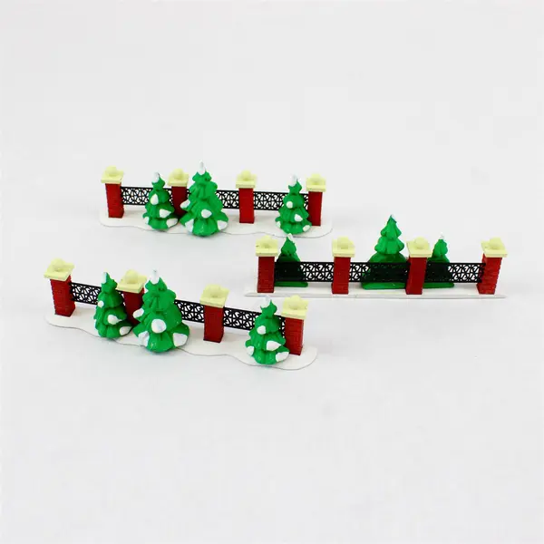 Dept 56 Village Tree Lined Courtyard Fence Sections Set of 8 #52124