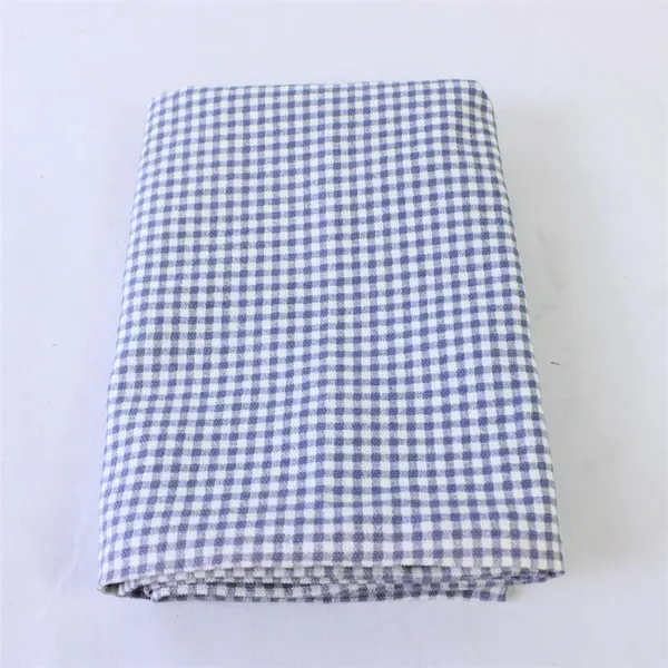 Blue White Gingham Check Table Runner 40 x 14.5 Farmhouse Kitchen Decor