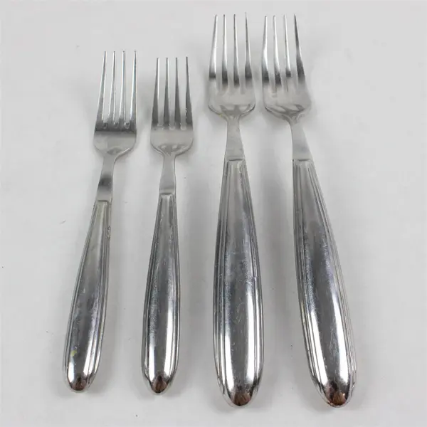 Lot of 4 Retroneu Leopold Forks 18/10 Stainless Steel Dinner Salad