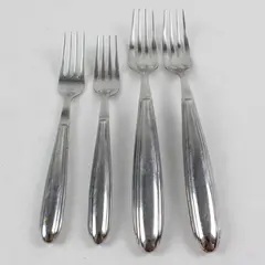 Lot of 4 Retroneu Leopold Forks 18/10 Stainless Steel Dinner Salad