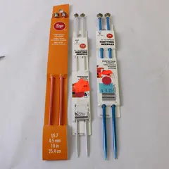 Lot of 3 Sets Knitting Needles Sizes 7 6 2 New 10.5in