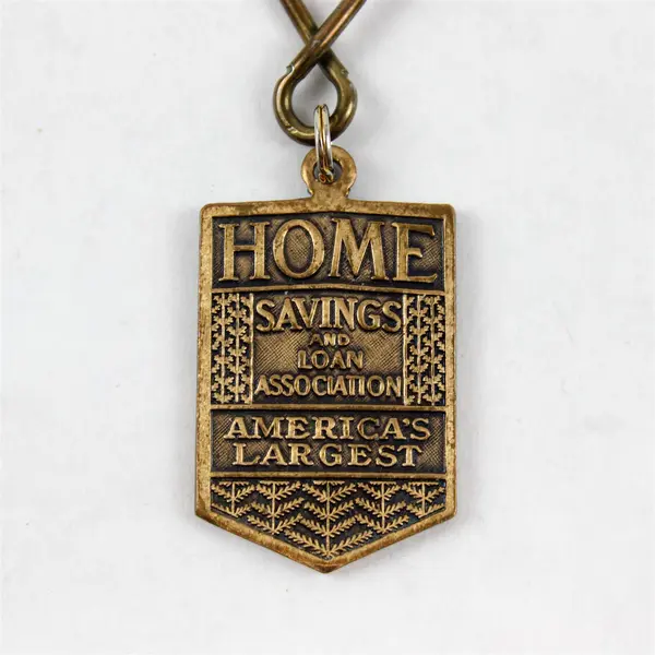 Vintage Home Savings of America America's Largest Key Ring Keychain