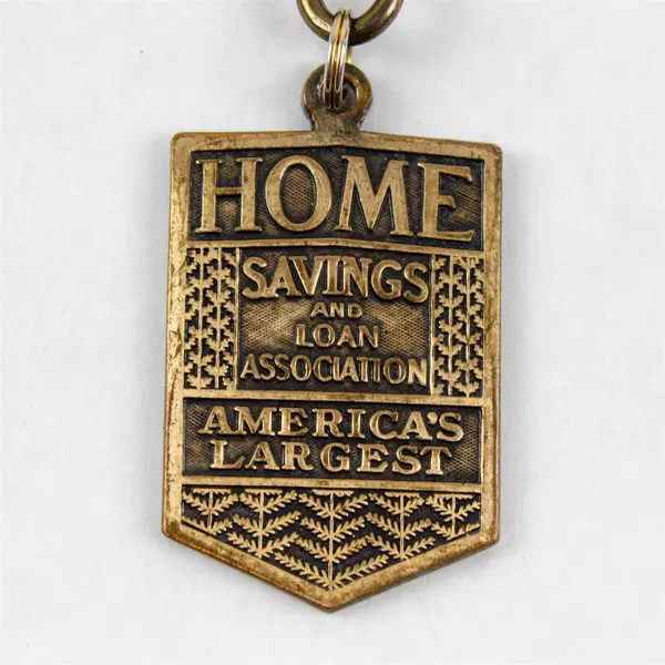 Vintage Home Savings of America America's Largest Key Ring Keychain