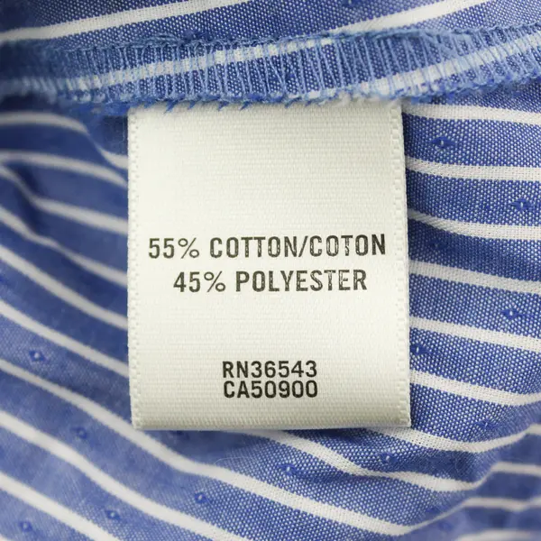 Van Heusen Blue and White Striped Bell Sleeve Blouse Women's XXL
