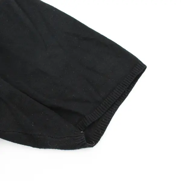 North Style Black Short-Sleeved Knit Turtleneck Women's 2X