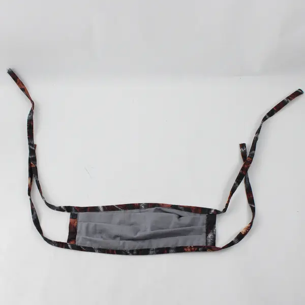 Lot of 2 Double Layer Fabric Face Masks Washable Reusable Ties
