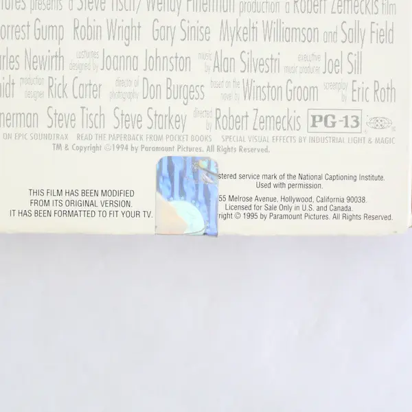 Forrest Gump VHS Video 1995