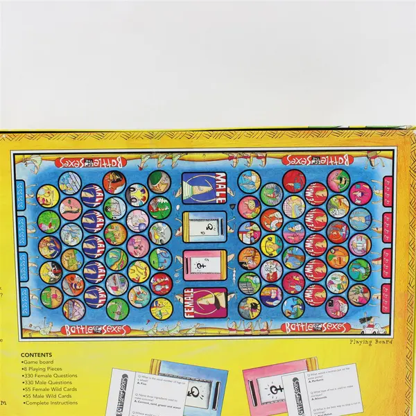 University Games Battle of the Sexes Vintage Complete Board Game #01420