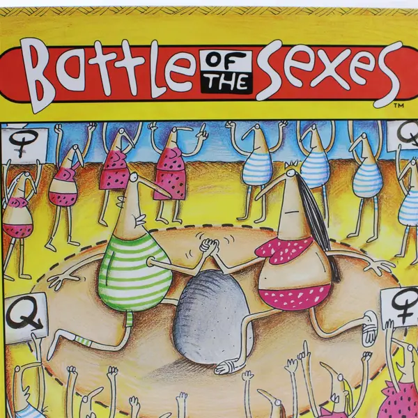 University Games Battle of the Sexes Vintage Complete Board Game #01420