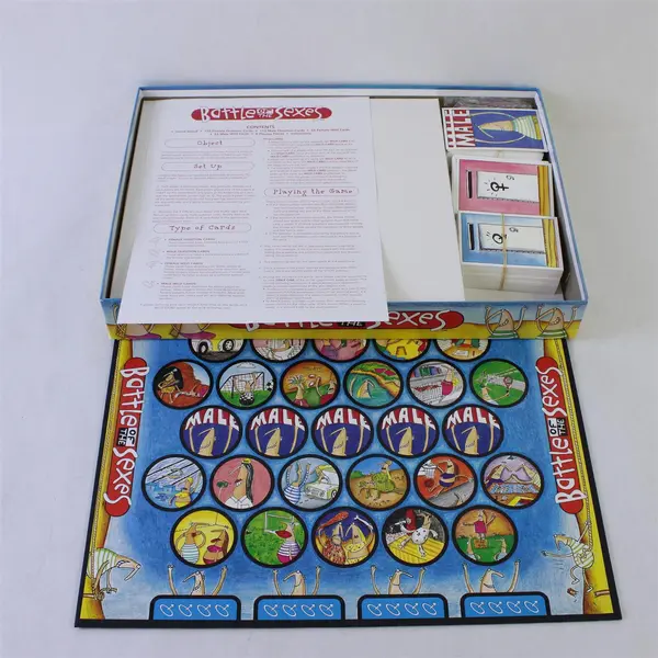 University Games Battle of the Sexes Vintage Complete Board Game #01420