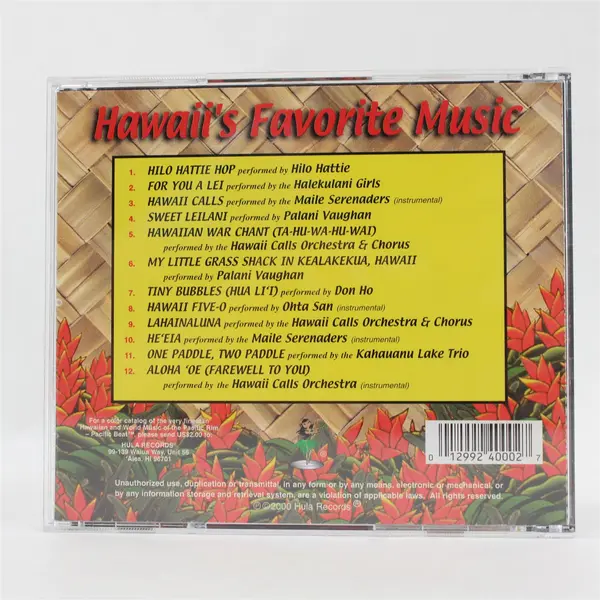 Hawaii's Favorite Music Volume 1 CD Hilo Hattie