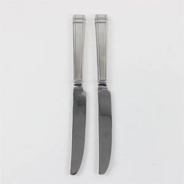 Lot of 2 Stainless Reed and Barton Mission Bay Dinner Knives
