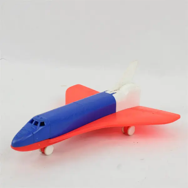 Lot of 2 Plastic Toys Firebird Trans Am & Red White Blue Airplane 
