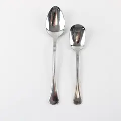 Set of 2 Reed & Barton Mixed Spoons Ultra Select Piazza Navona 18/0 Stainless