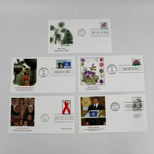 Lot Of 10 Mixed Fleetwood Cachet 1993 First Day Covers
