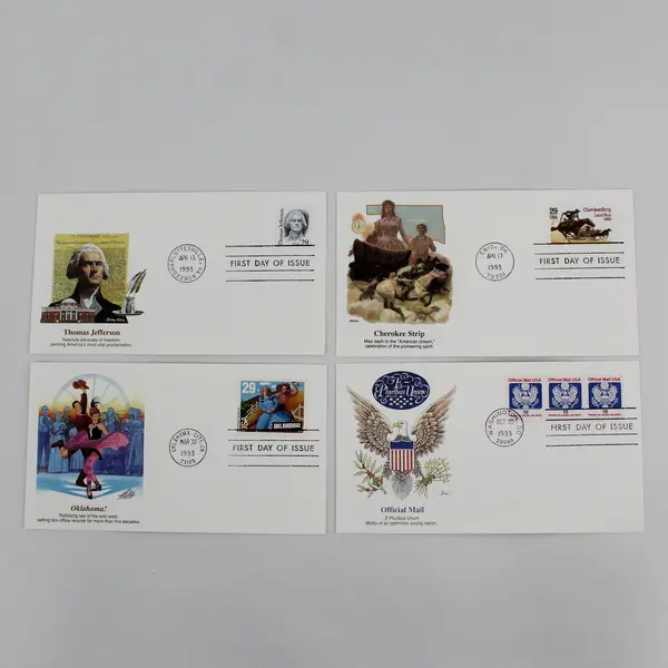 Lot Of 10 Mixed Fleetwood Cachet 1993 First Day Covers
