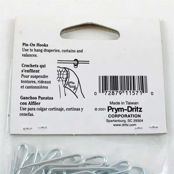 Interior Expressions Pin-On Hooks 14 Hooks New Home Organization