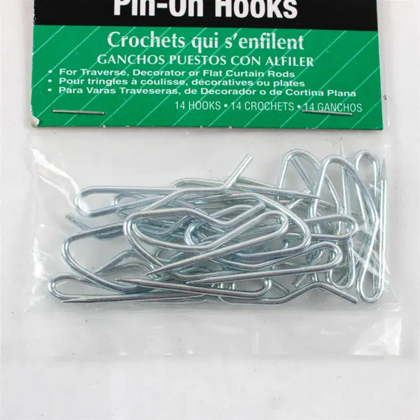Interior Expressions Pin-On Hooks 14 Hooks New Home Organization