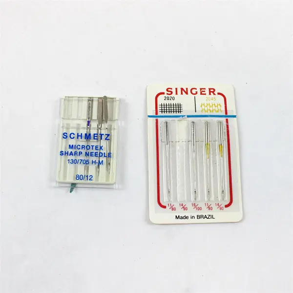 Lot of 2 Sewing Machine Needles Schmetz Microtex Singer 7 Needles