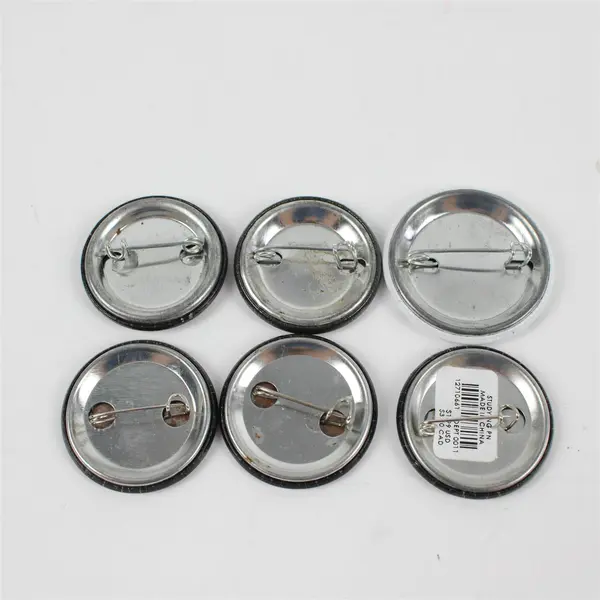 Lot of 6 Black and White Funny Ironic Pinback Buttons