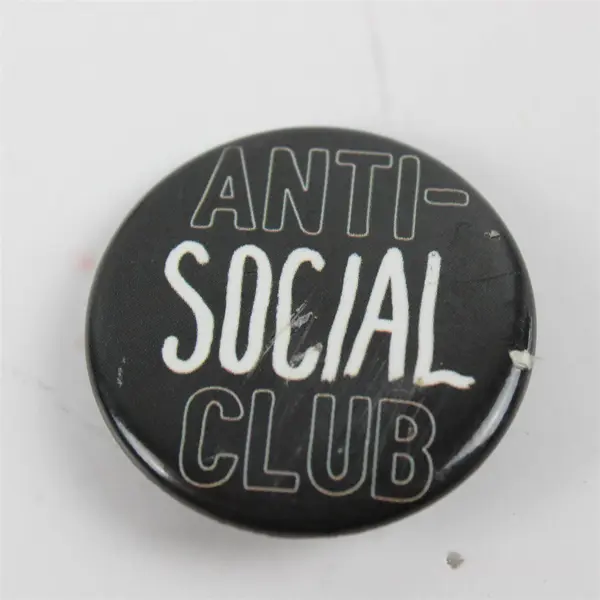 Lot of 6 Black and White Funny Ironic Pinback Buttons