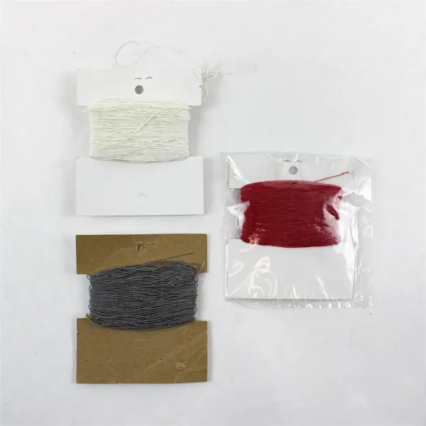 Lot of 3 Rainbow Elastic Co Carded Elastic Red Gray White Knit Sew Crochet
