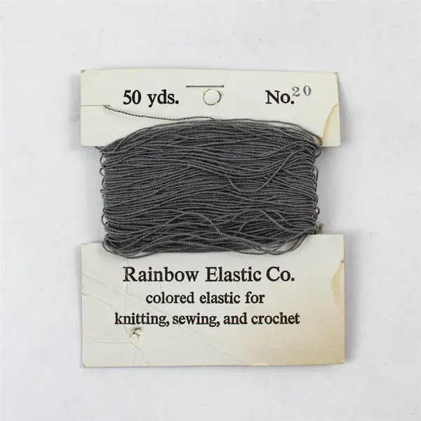 Lot of 3 Rainbow Elastic Co Carded Elastic Red Gray White Knit Sew Crochet