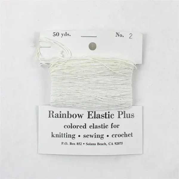 Lot of 3 Rainbow Elastic Co Carded Elastic Red Gray White Knit Sew Crochet