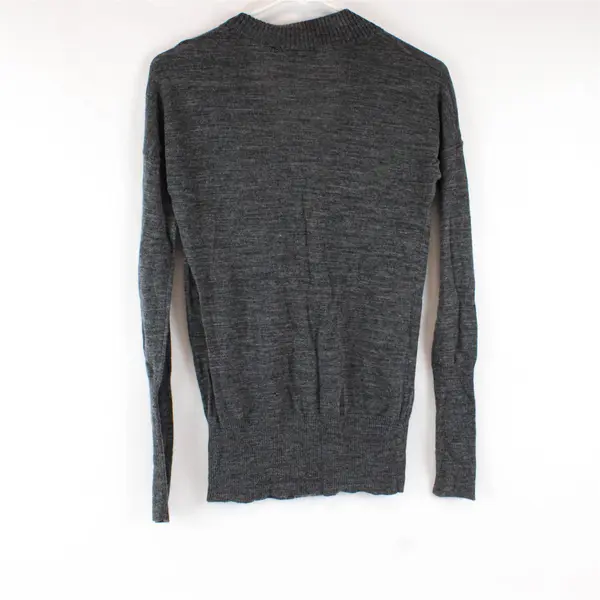 Ann Taylor Loft Women's Sweater Size Small Gray Button-Up Cardigan With Pockets