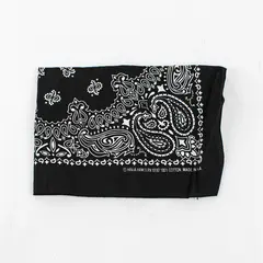 Hav-A-Hank Black Bandana RN 15187 100% Cotton 20"x 20"